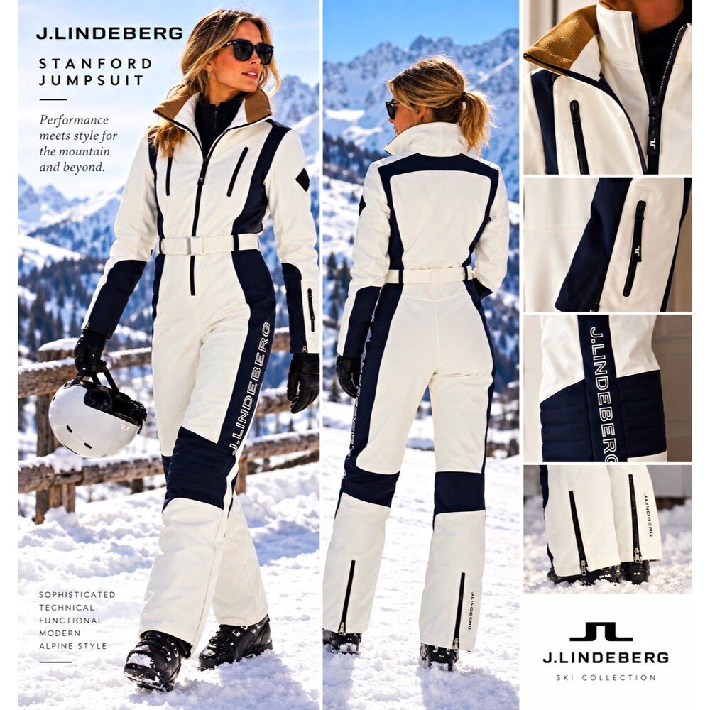 J.Lindeberg Stanford Ski Jumpsuit Women M NWT Insulated One Piece Snowsuit